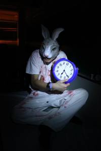 Trujillo as the White Rabbit.