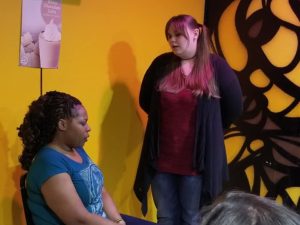 Steph and Kearby in "Dramatica"