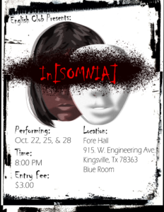 in[SOMNIA] flyer by Merideth Harvey, EC version